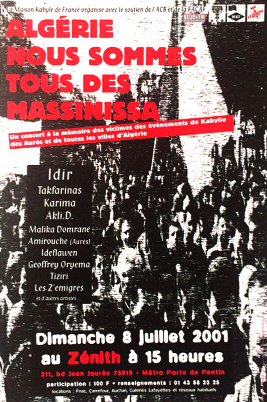 Affiche Zénith 2001